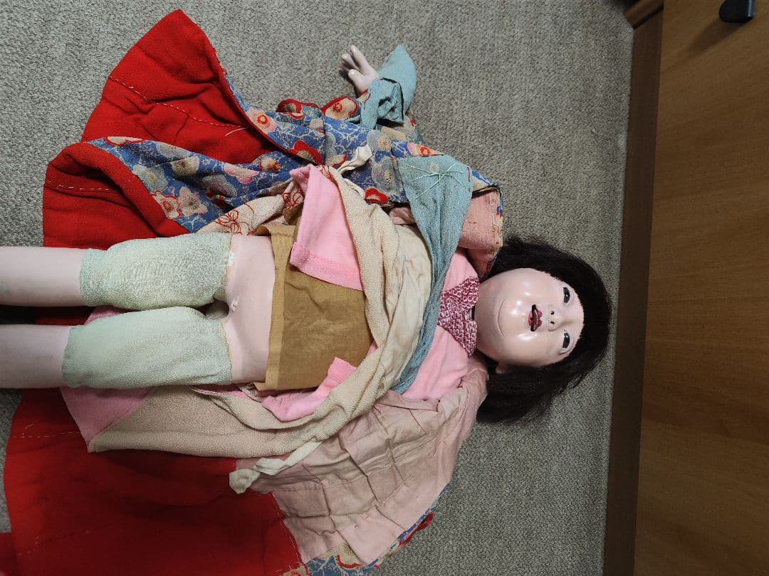 市松人形　抱き人形　60cm　アンティーク