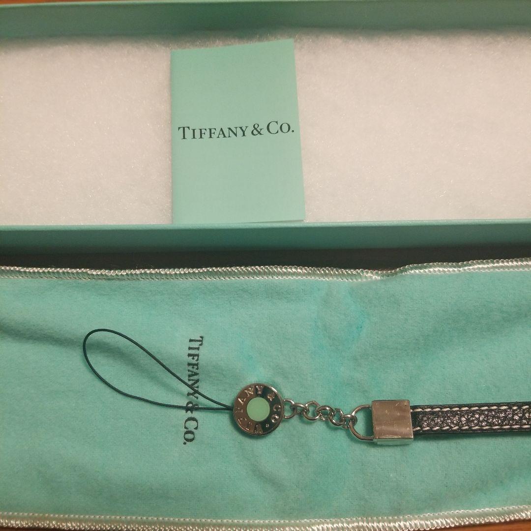 Tiffany & Co. ブラックレザー ストラップ