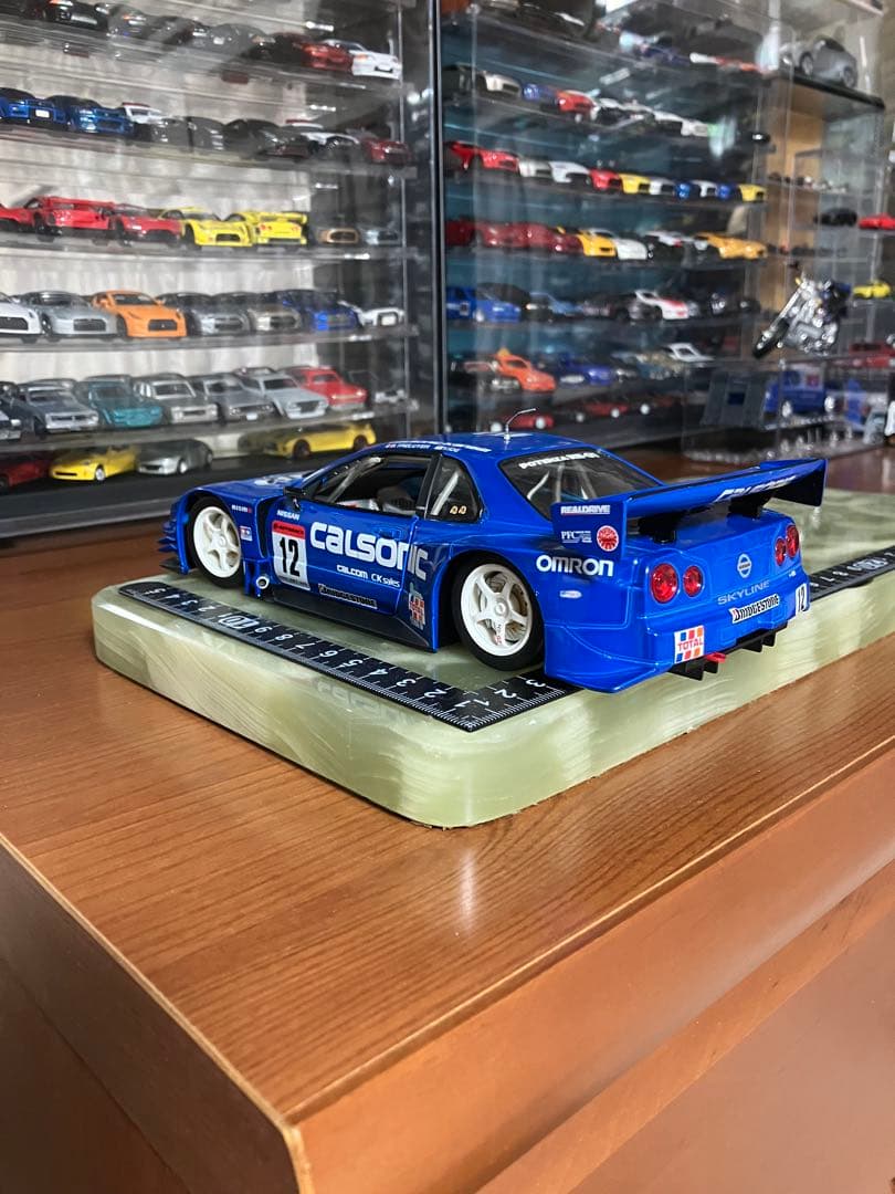 マッスルマシーンズ　日産スカイラインGTR R34 カルソニック　1/24