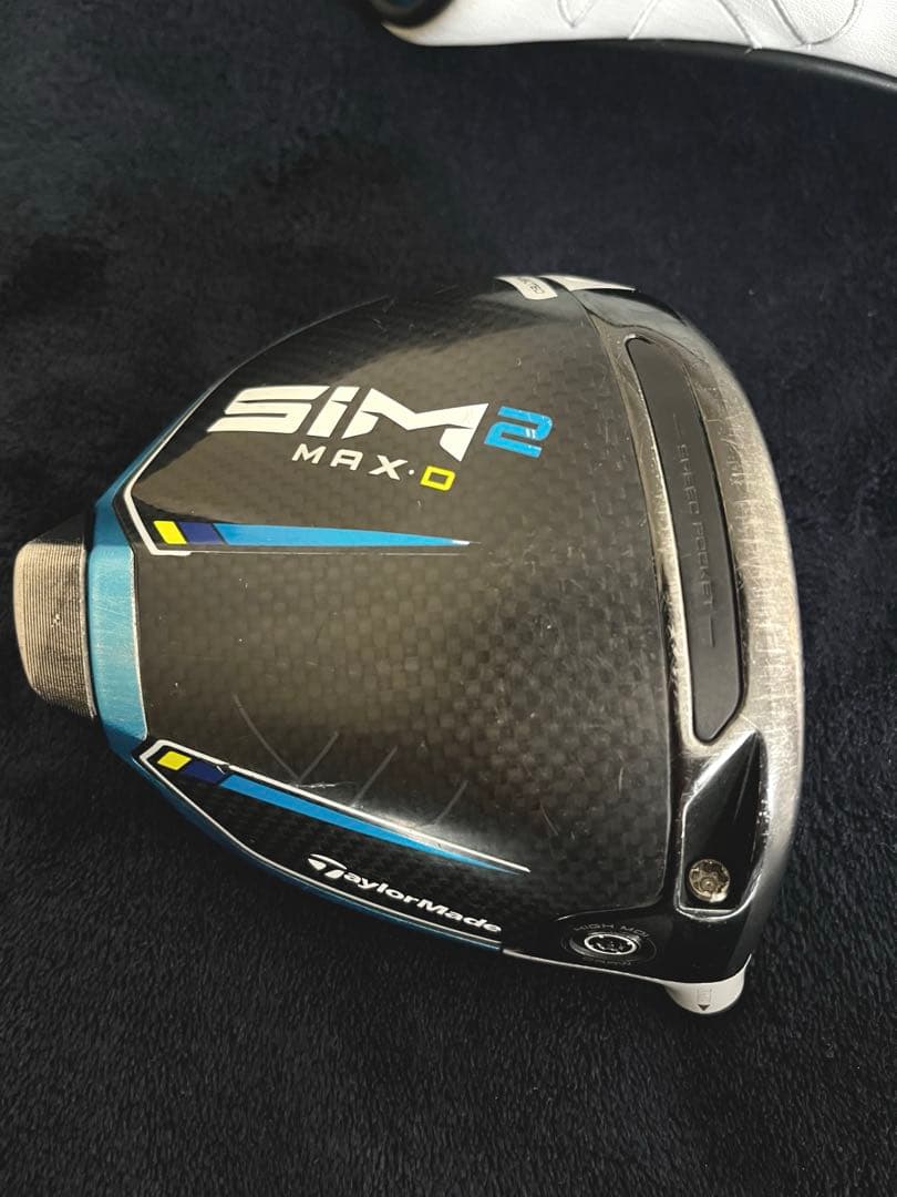 テーラーメイド SIM2 Max dドライバーヘッドのみ 9° ヘッドカバー付き