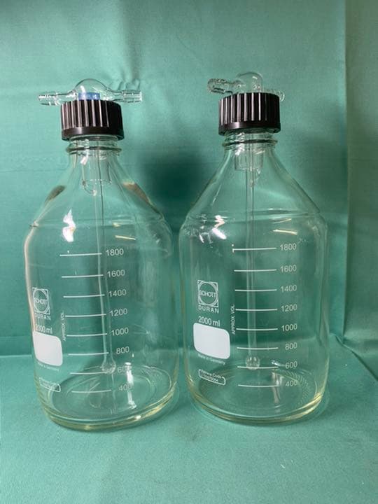 DURAN2000ml ムエンケ式ガス洗浄瓶