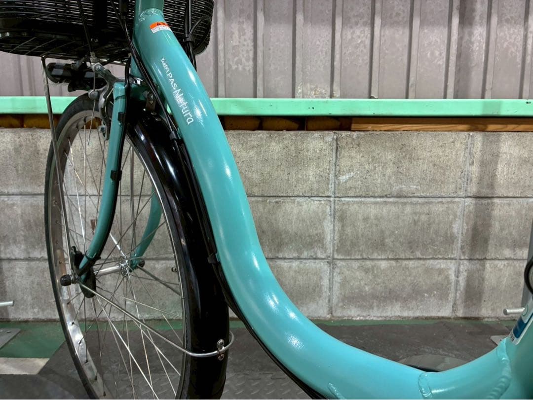 №3711 電動自転車　ヤマハ　パスナチュラ 26インチ ミントグリーン