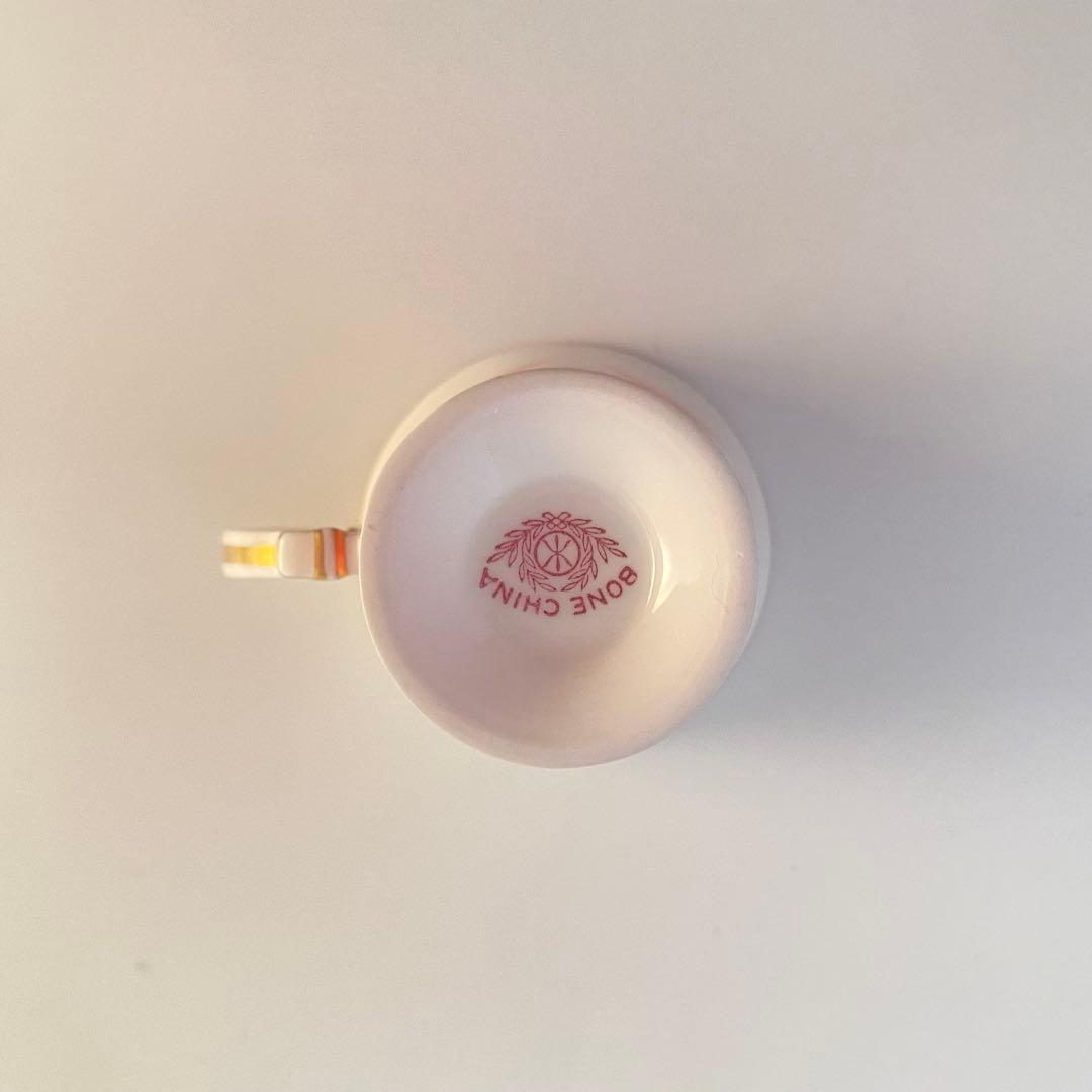 オールドノリタケ ボーンチャイナ デミタスカップ＆ソーサー 1客