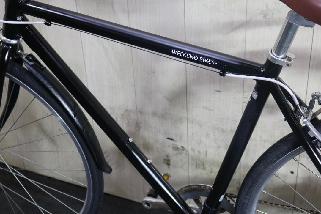あさひ製WEEKEND アルミ 700C 7速 510mm BLACK クロス