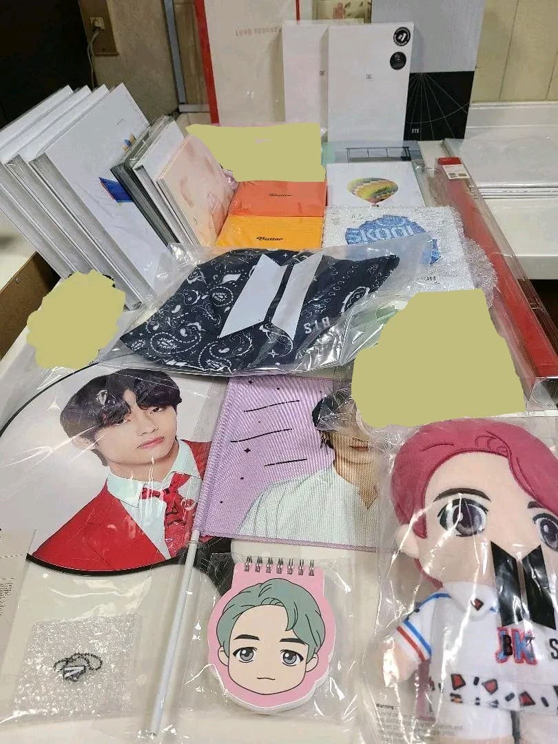 bts アルバムセット LuckyBOX 団扇 フラッグ グクテテ