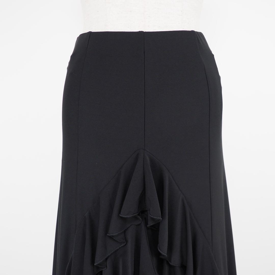フラメンコ　ファルダ　新品　黒　フラメンコ衣装　レッスン　Leirena
