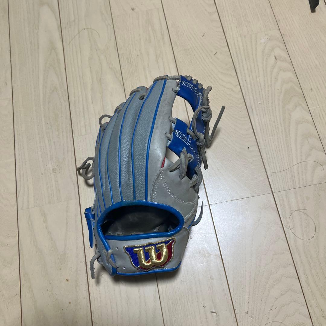 軟式グローブ グレー/青