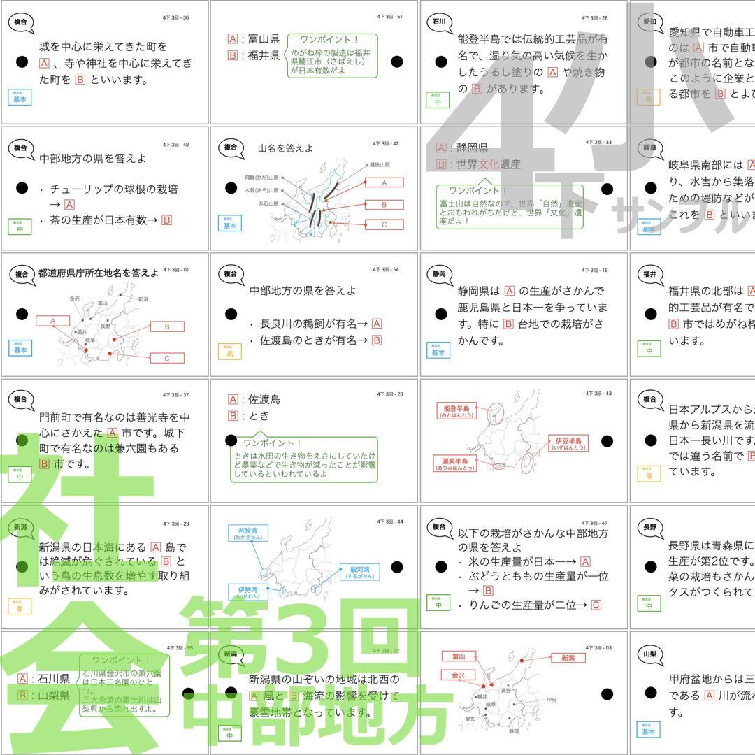 中学受験【4年下全セット 社会・理科 1-18回】組分けテスト対策 予習シリーズ