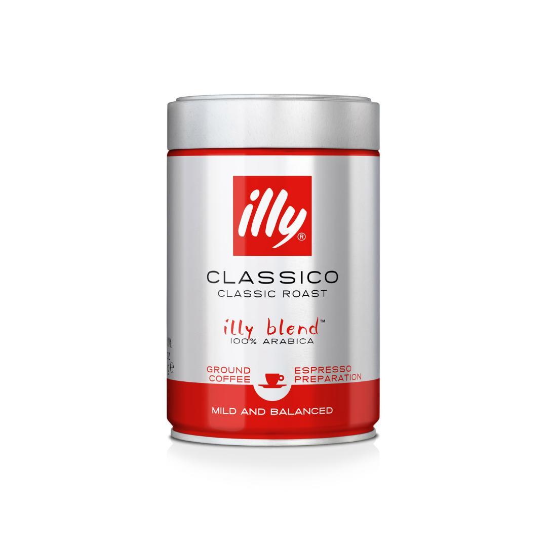 イリー（illy)エスプレッソ粉 ミディアムロースト（クラシコ）２５０ｇ×６缶