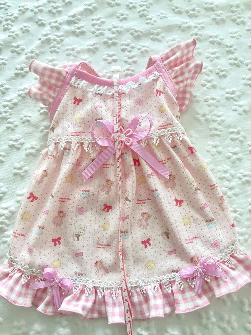 めるちゃん犬服ハンドメイドワンピース