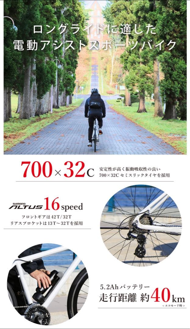 RENAULT 【eバイク】電動アシストスポーツバイク E-MAGIC7016