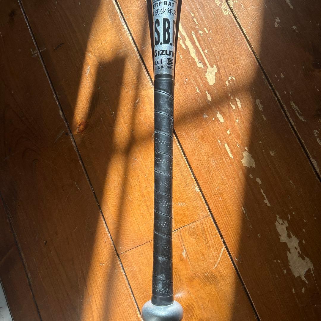 Mizuno S.B.B. 軟式バット 赤グリップ
