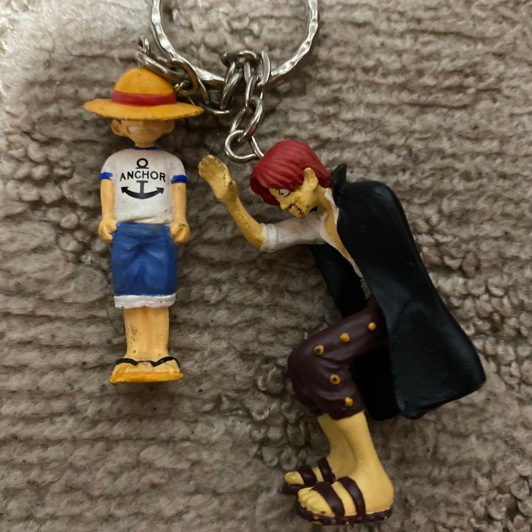 ルフィとシャンクス キーホルダー　昔の