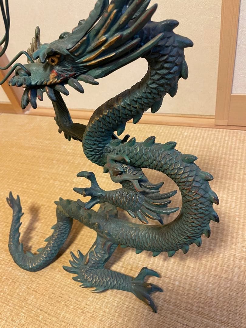【高級】 期間限定値引　金属工芸　竜　龍　昇龍　開運龍　干支 村田宏作 青銅色