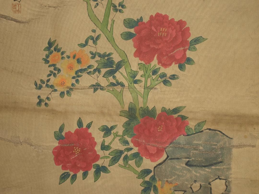 中国明時代の人物図　肉筆絵　激安骨董品 BD287A13-2