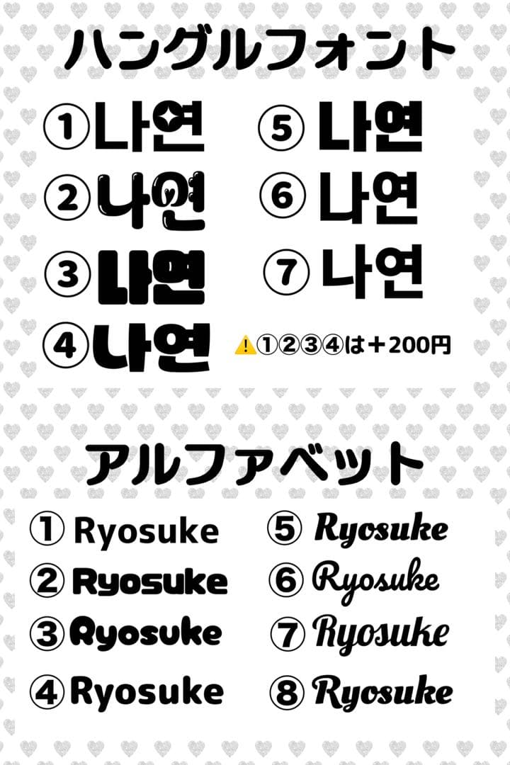 pom様　うちわ　文字　オーダー　パネル　ネームボード　ハングル