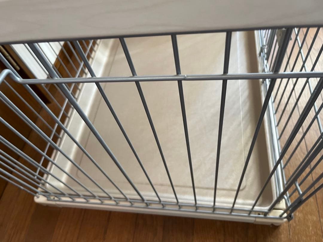 【送料込】アイリスオーヤマ 犬 ケージ ウッディサークル　アイボリー　屋根付き