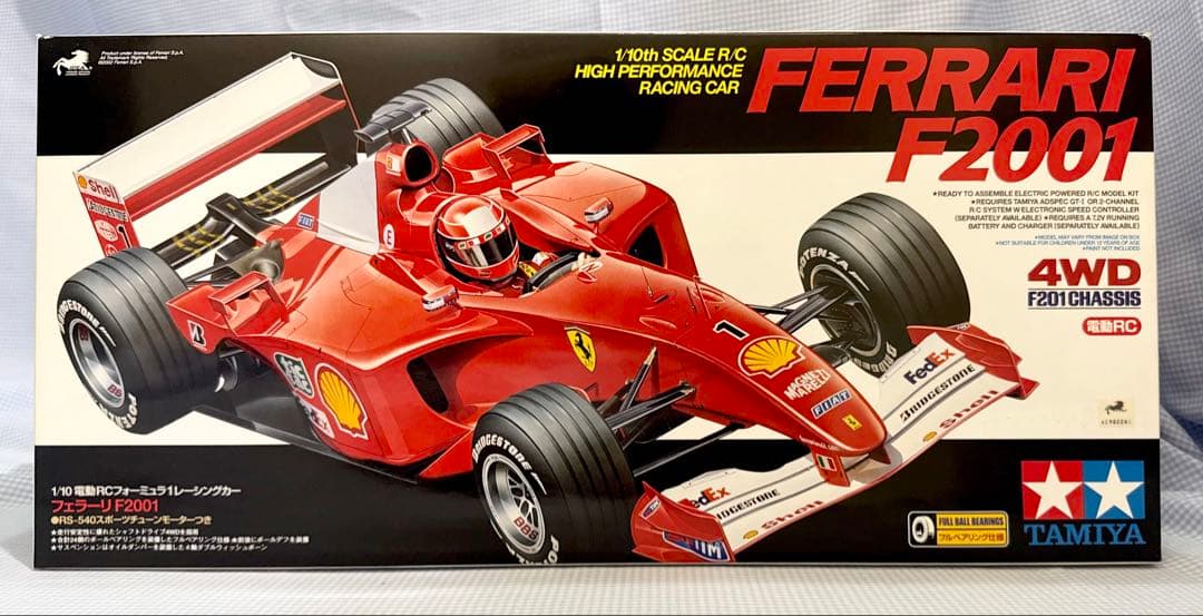 【未組み立て】タミヤ◆フェラーリF2001 1/10スケール 4WD 1/10