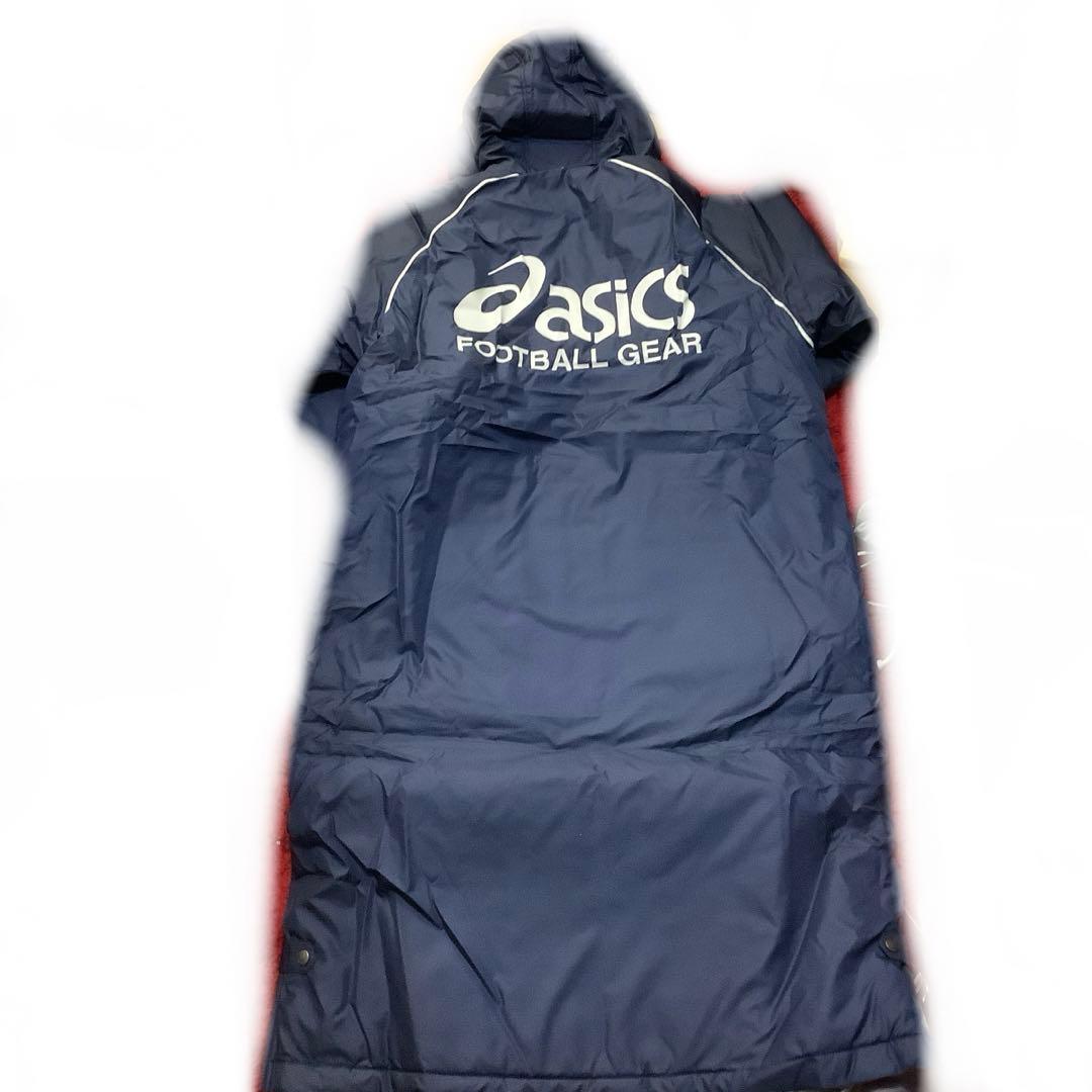 5696⑩★asics フットボール ベンチコート Lサイズ★