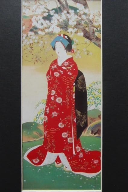 鏑木清方、【道成寺】、希少な額装用画集より、美品、新品額装付