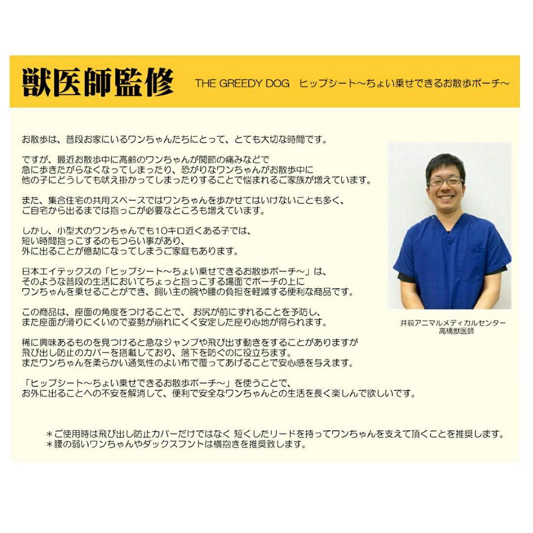 ザ・グリーディードッグ ヒップシート ちょい乗せできるお散歩ポーチ　ブラック