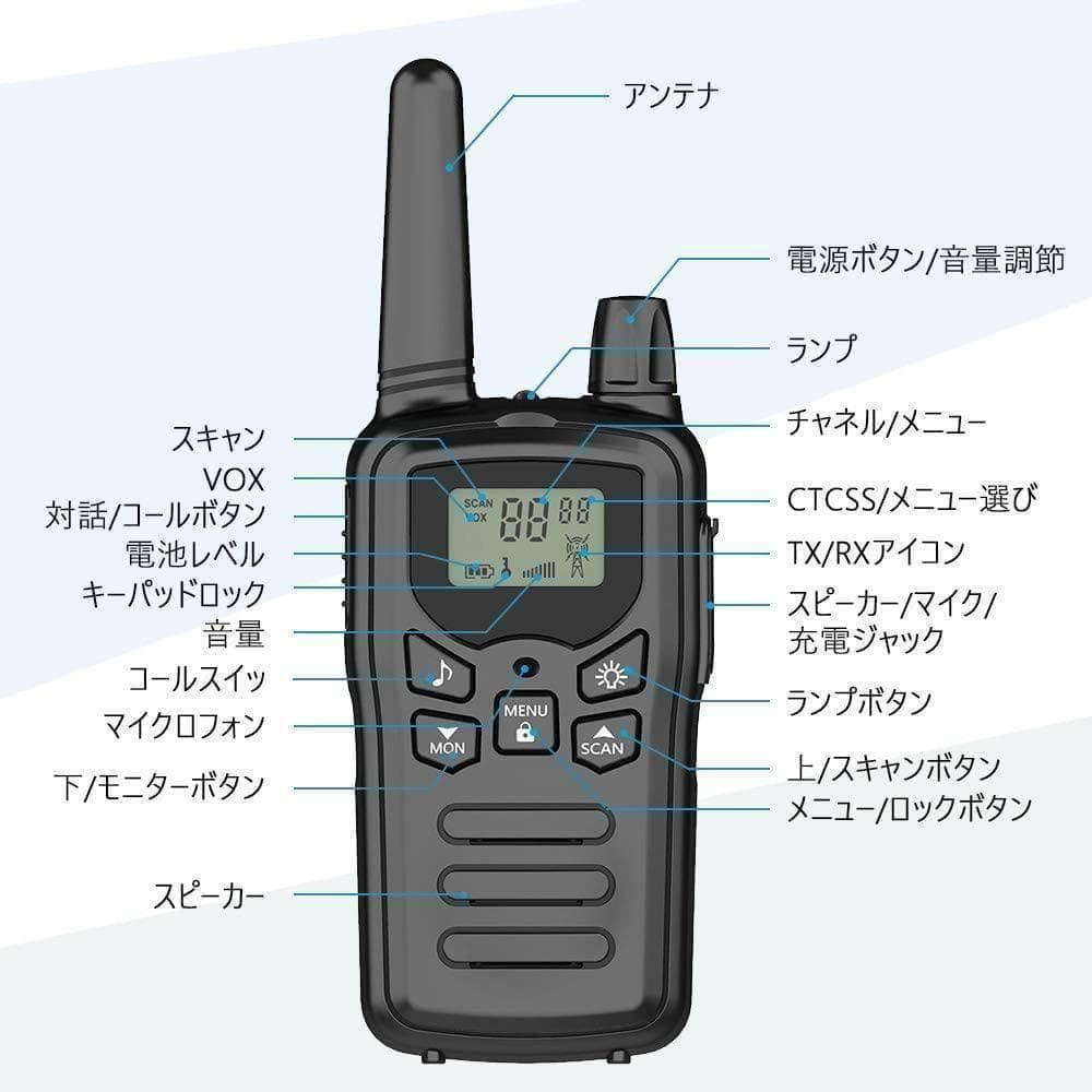 【M2817-130-100】インカム 特定小電力 トランシーバー 4台セット
