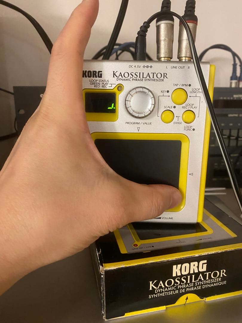 KORG KAOSSILATOR KO-1 シルバー/イエロー　ACアダプター