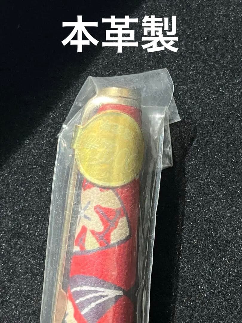 拓*海様 PLATINUM 万年筆 本革製 赤　和柄　ヴィンテージ