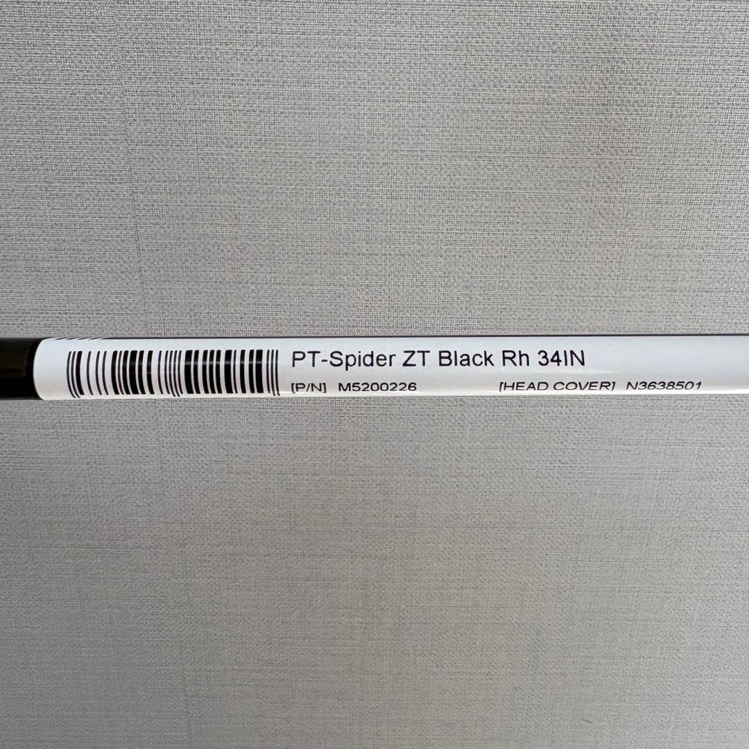 新品未使用 スパイダー ゼロトルク パター 限定カラー ブラック仕様 34インチ
