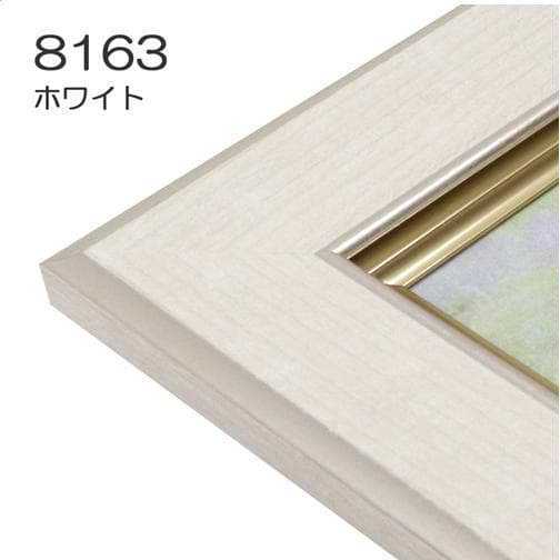 アクリル画　原画　「シロツメクサの咲くフィールド02」額縁付　F3キャンバス