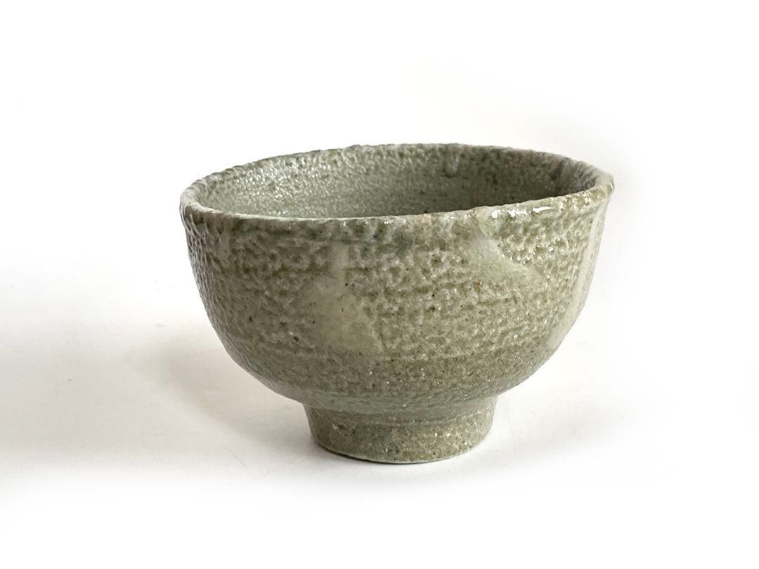 陶芸家　人間国宝　濱田庄司　浜田庄司　塩釉白流掛茶碗　茶盌　抹茶碗　共箱　益子