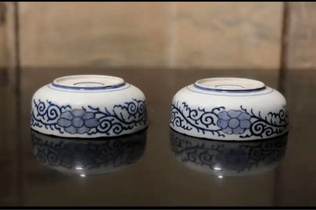 上手物 古伊万里 金彩錦 春寒鉢 膾皿 中鉢 2客