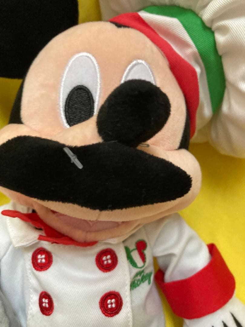 イタリアディズニーストア限定‼️✳️ミッキー　ぬいぐるみ　シェフ ピザ‼️✳️クッキング