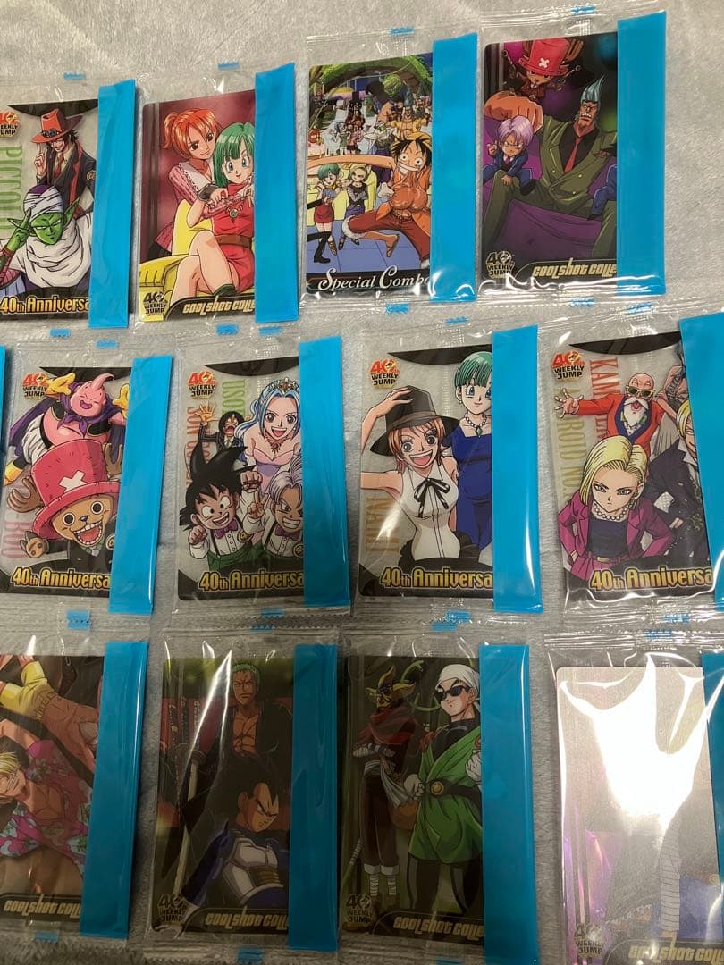 40周年ジャンプ ドラゴンボール×ワンピースコラボ ウエハース　未開封
