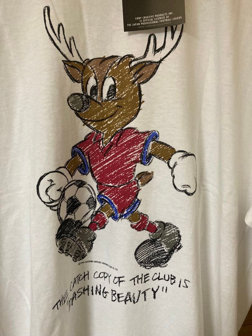 優勝記念 新品 鹿島アントラーズ キャラクター しかお Tシャツ L マスコット