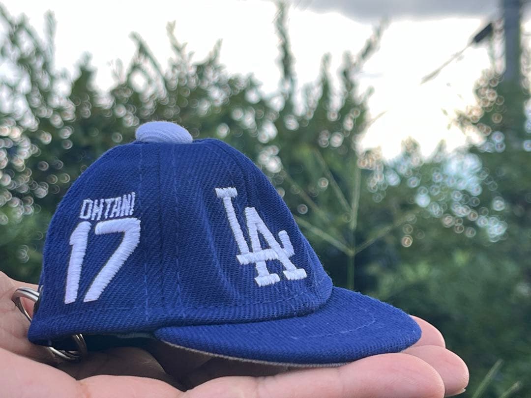 希少価値　背番号17NEW ERA ドジャース キャップ キーホルダー 大谷翔平