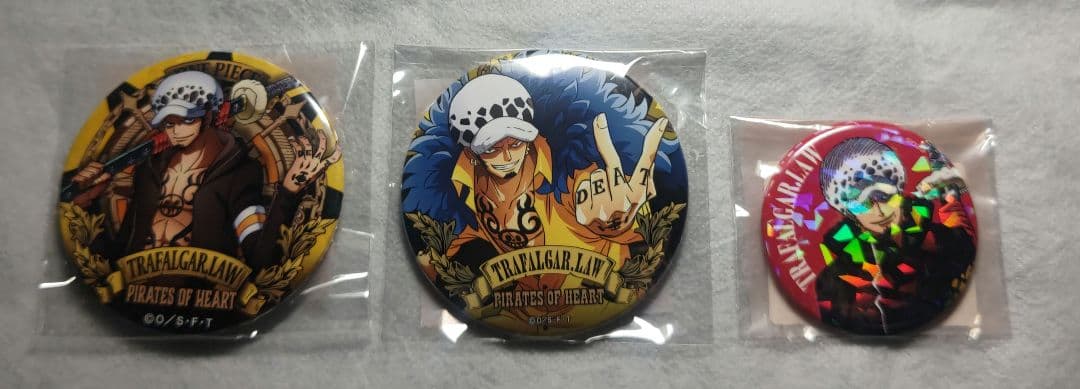 ワンピース　トラファルガー・ロー　缶バッジ　まとめ売り