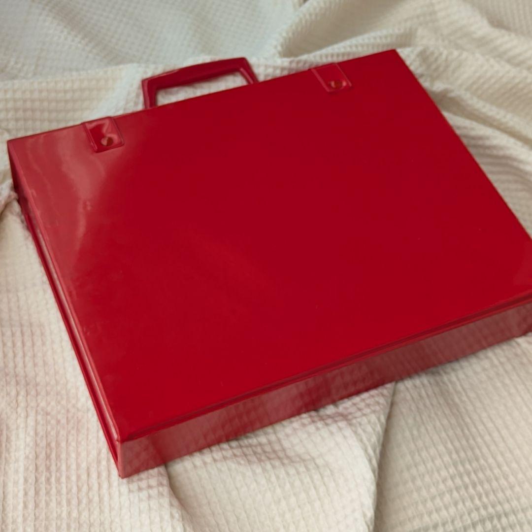 ペコちゃん ステーショナリーケース トランク 不二家 公式 昭和レトロ 中古
