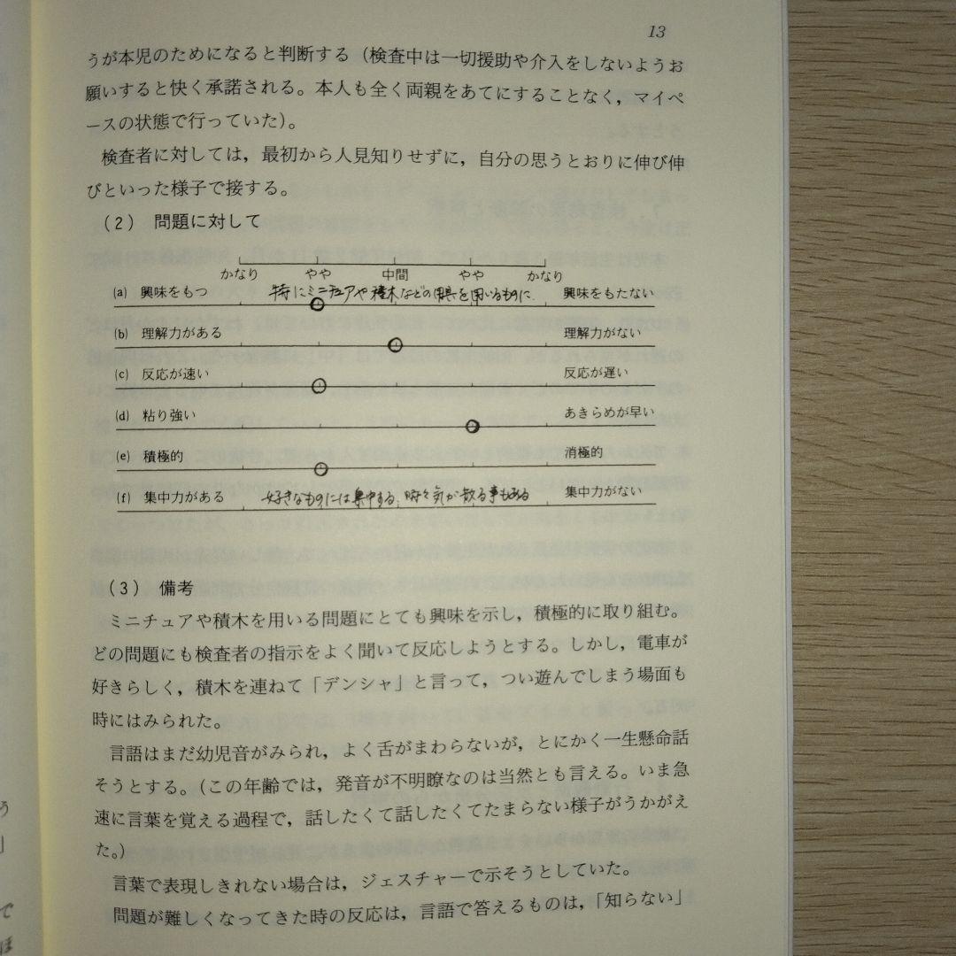 本『子どもの理解のための田中ビネー知能検査』田研出版株式会社