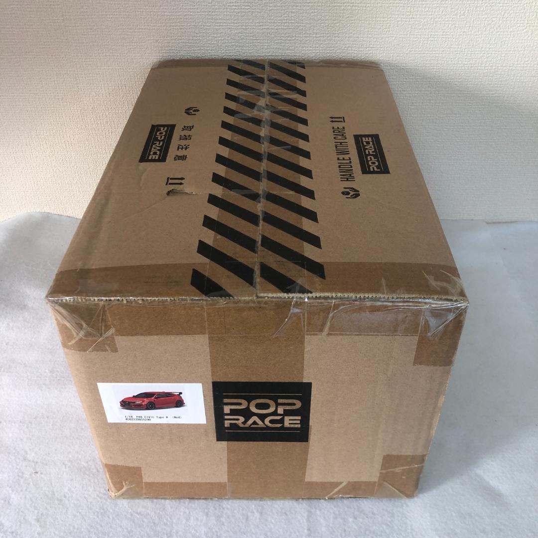 ポップレース　1/18　ホンダ シビック タイプR　レッド　新品