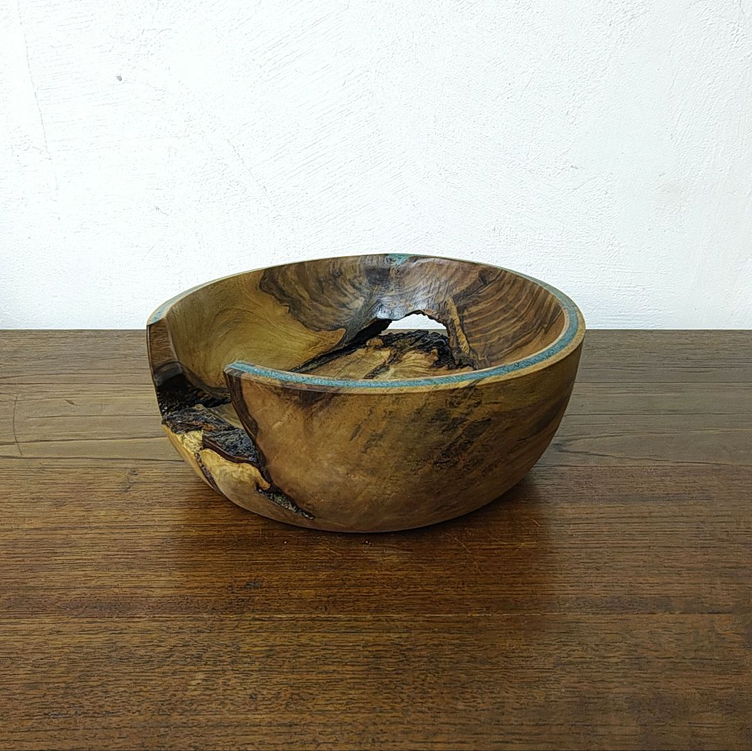 【Black Walnut× Epoxy Resin】木製 ボウル 作家もの