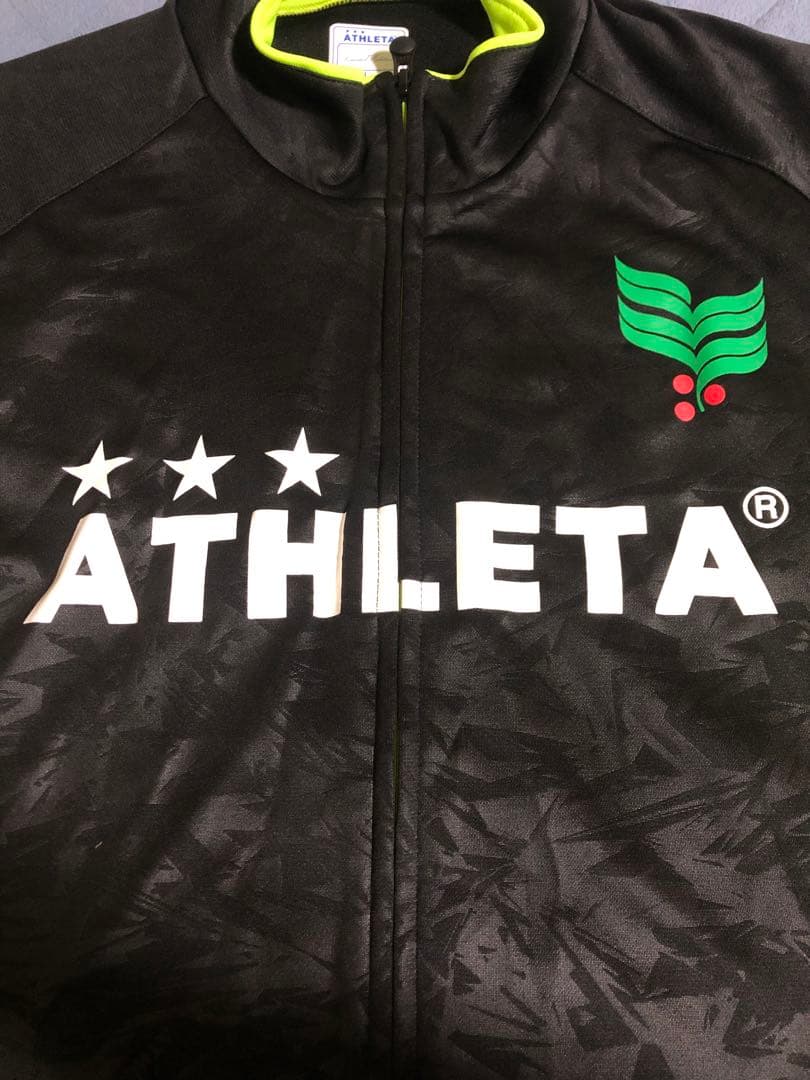 ATHLETA ジャージ 上下セット ブラック/イエロー　サイズＬ