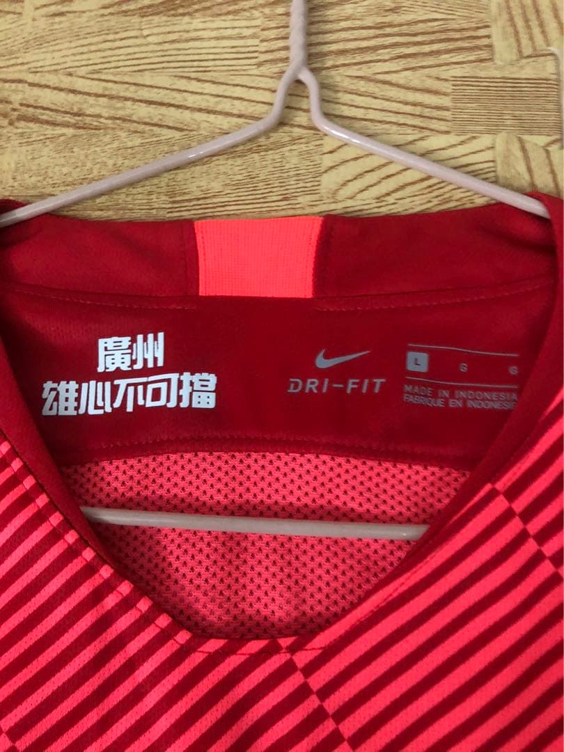 【選手支給品】2019年広州恒大CFAユニフォーム　10番鄭智選手