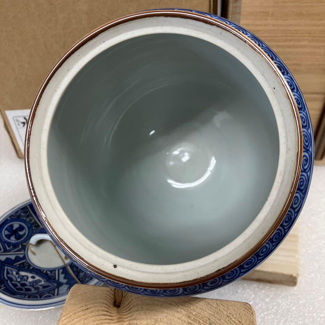 茶道具　水差　祥瑞　青絵水指　井上春￼峰　造(祥瑞写) NAB1