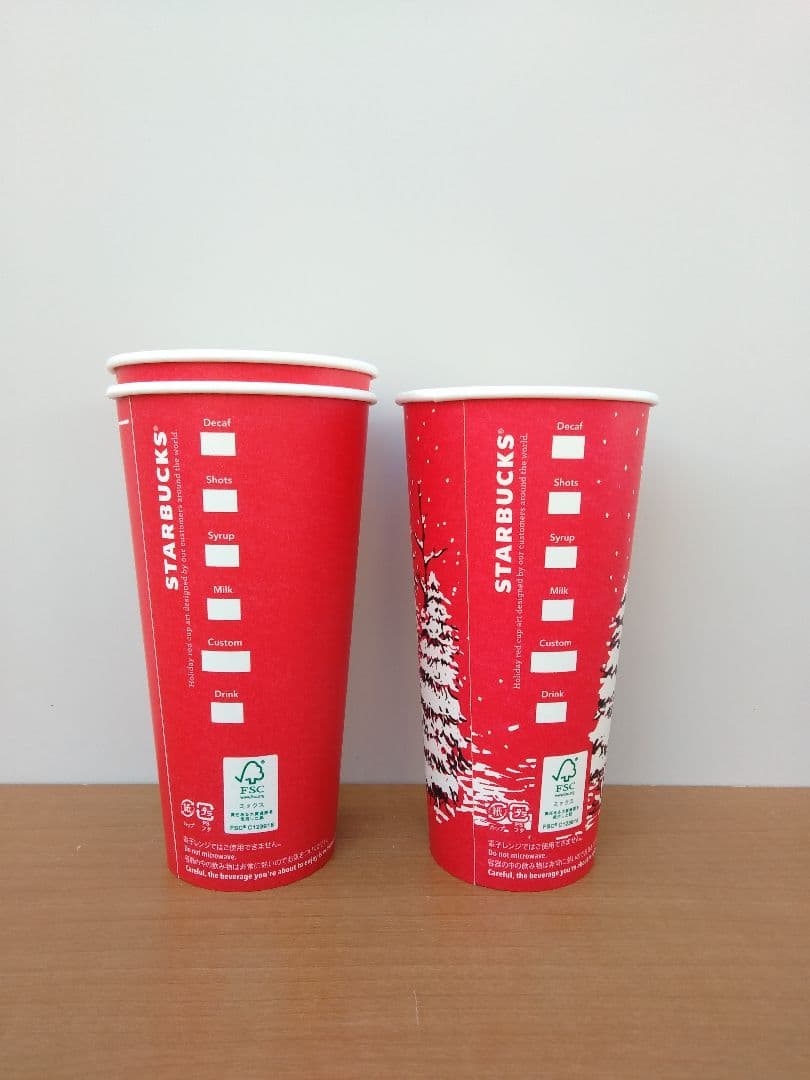 STARBUCKS　スターバックス　ホリデーカップ　2016　未使用　未記入　②