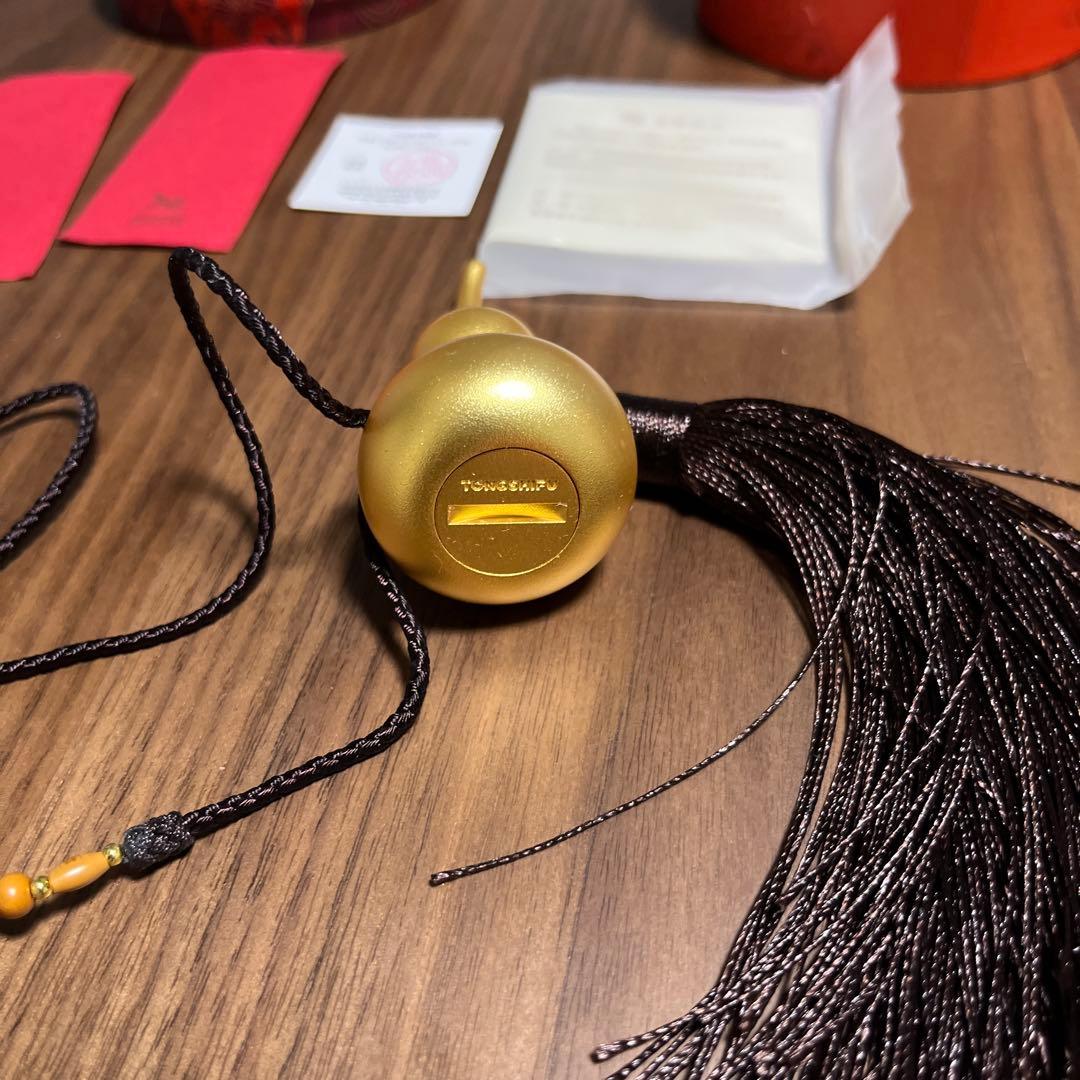 Tongshifu 同师傅 24K 真金表面 ひょうたん工芸品 置物 付属品完備