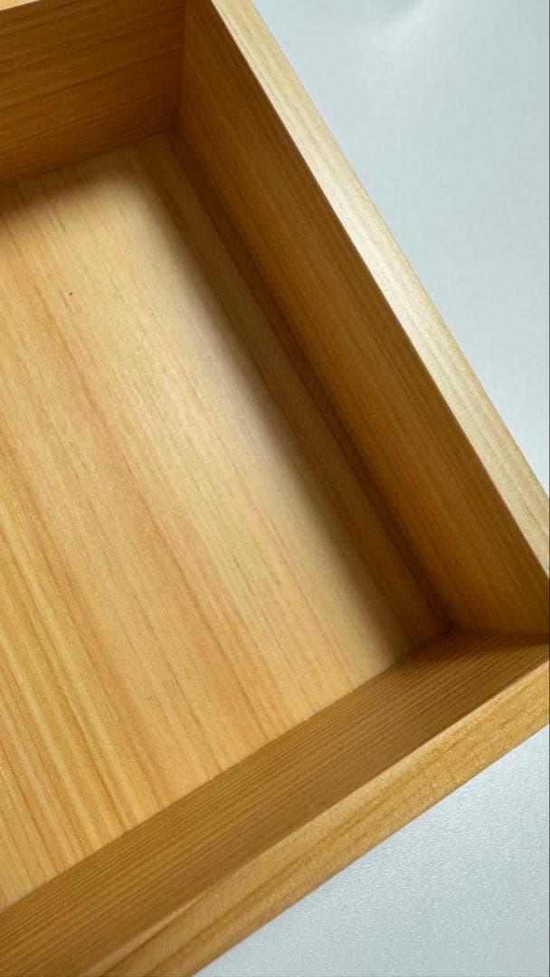 未使用　遊山箱　弁当箱　木製重箱　三段重　重箱