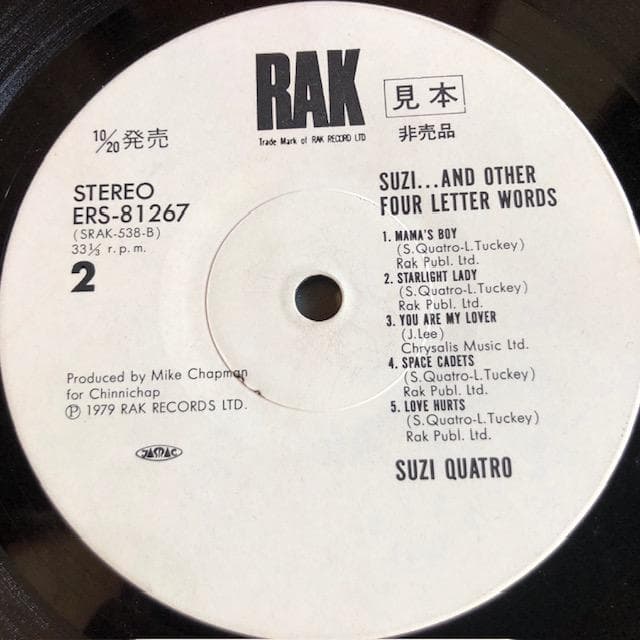 非売品 LP 東芝EMI 1980年 希少 プロモ盤 d745y78
