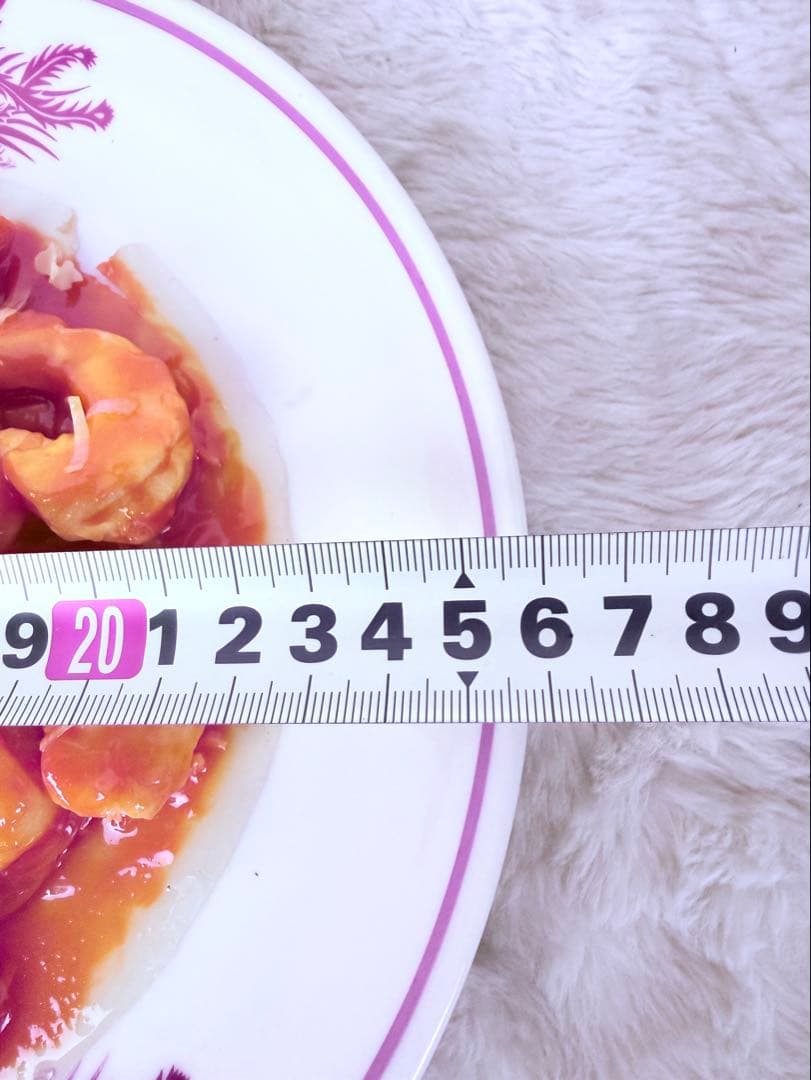 昭和レトロ エビチリ 食品サンプル 直径約26cm 町中華 中華料理