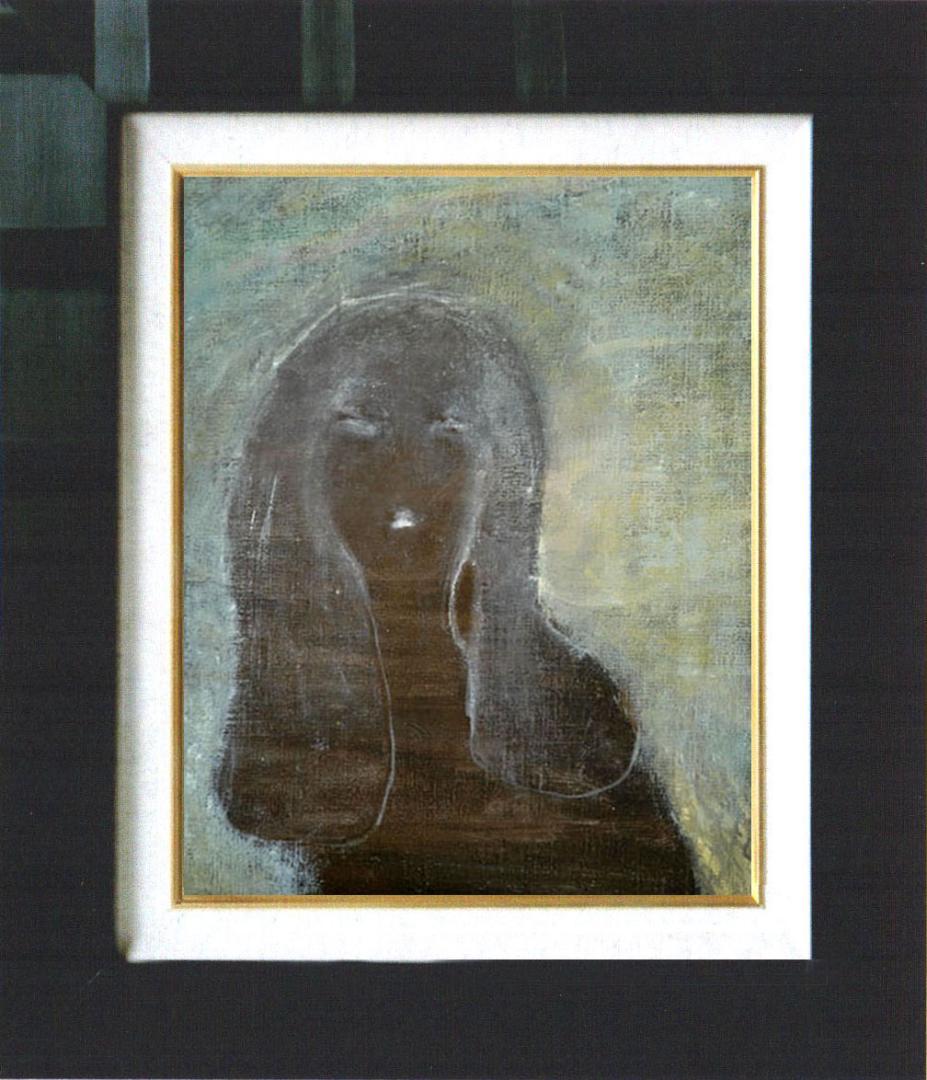 油絵 菅家令子 絵 絵画 インテリア F4-100512 人物 女性像